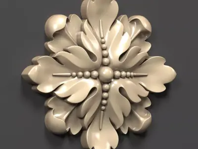 Decor decorative flower 3D model