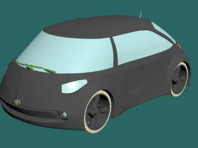 Toyota H2GO Google car AAA Low-poly 3D model