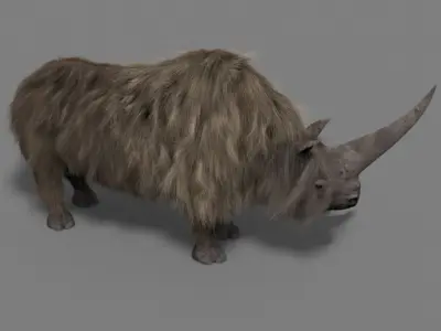 3D Wooly Elasmotherium Rhino 3D model