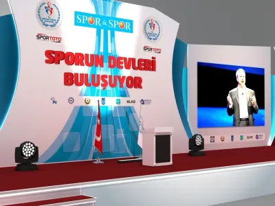 Stage Design 002 3D model