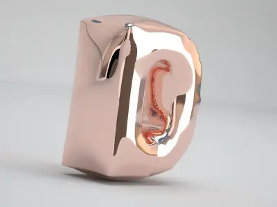 D Balloon Copper 3D model