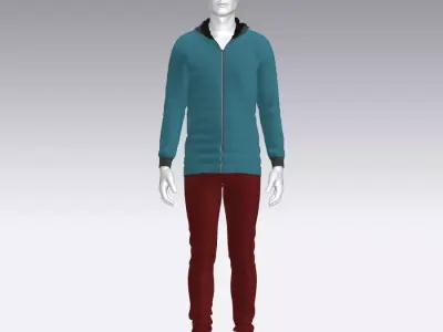 Sport Suit Low-poly 3D model 29