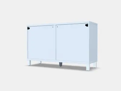 BESTA Storage combination w doors-drawers 5 Low-poly 3D model