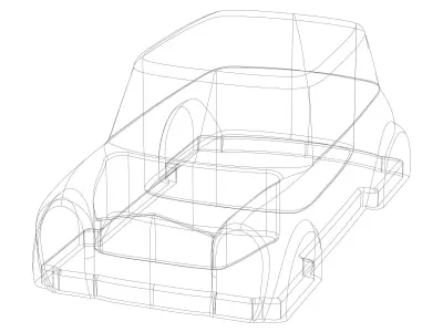 Mini Car Storage Box 3D print model