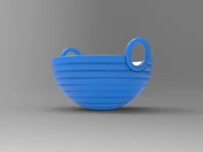 Hola Bowl Low-poly 3D model