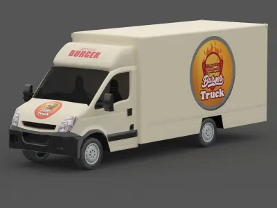 Burger Truck 3D model