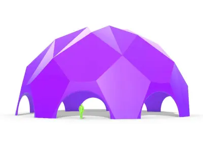 Solid Triangulated Dome Structure v1 3D model