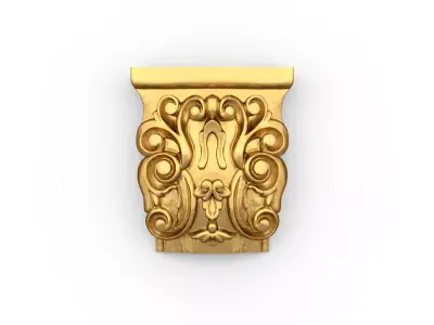 Classic carved decor ornament 475 3D print model