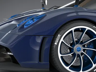 Pagani Huayra Tricolore 2021 3D model
