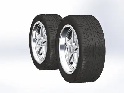 Custom wheels Schott Velocity for your scale model 3D print model