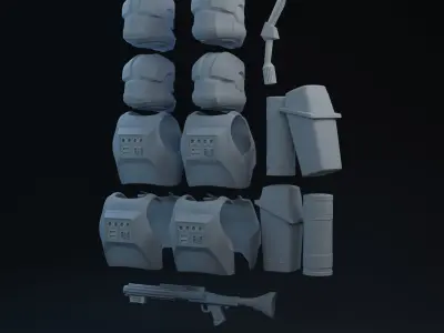 BFII Clone Engineer One-Twelfth Scale Kit 3D print model