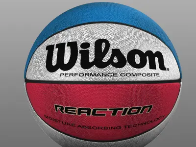 basketball ball set Low-poly 3D model