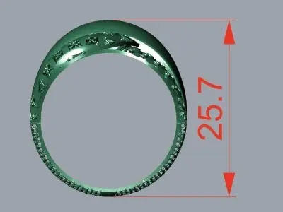 rings 3D print model 16