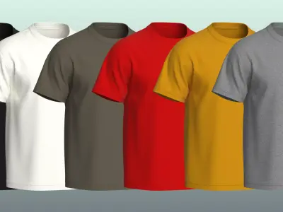 T-shirts for Men 3D model