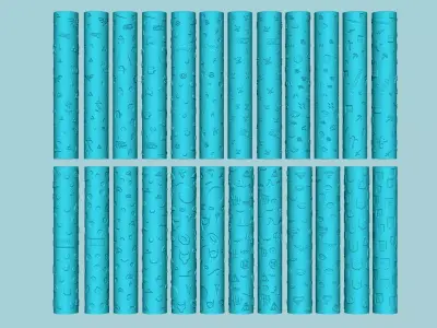 24 Texture Roll Branded Collection - Fondant Decoration Maker