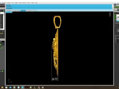 Luxury Chinese Dragon Circle Pendant 3D Model 4038 3D print model