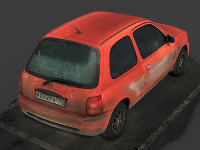 Nissan Micra K11 RAW Scan 3D model