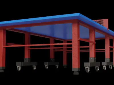 ping-pong table Free 3D model