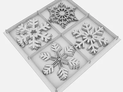 Christmas decorations 3D model