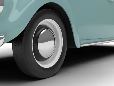 Volkswagen Beetle Type 1 1200 1965 3d model 3D model