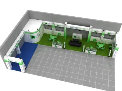 Modular Fair Stand  03 3D model
