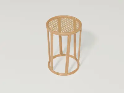 Bamboo high table mesh 3D model