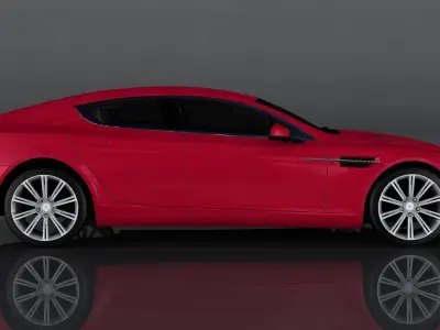 Aston Martin Vantage Low-poly 3D model