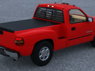 GMC Sierra 2006 Stepside - Bed 3D model