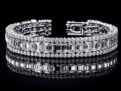 CUSTOM HIPPOP BRACLET   FOR UNISEX PRODUCT  3D print model