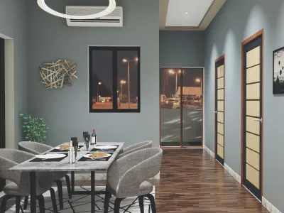 Luxury Modern House Design with Swimming Pool Playroom and More 3D model