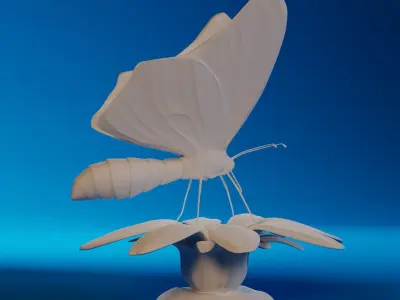 Butterfly 3D print model buy