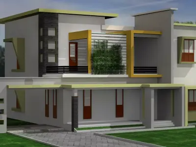 Modern House 3D Model  3D model