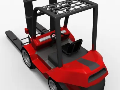 Hight Lift Truck LowPoly 3D model