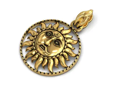 The Sun Pendant 3D print model