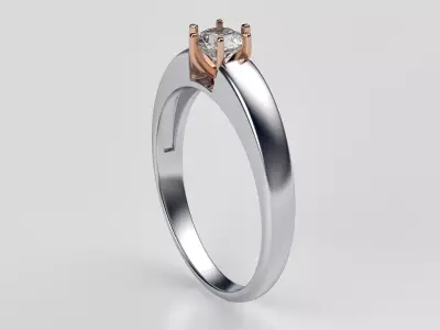 Diamond ring 3D print model