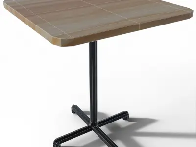Ikea Table Replica Low-poly 3D model