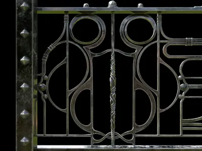 sliding gates 1 3D model