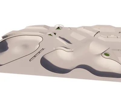 Skatepark-Skate Park PACK 3D model