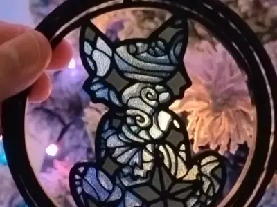 Starry Stained Glass Pet Decor 3D print model