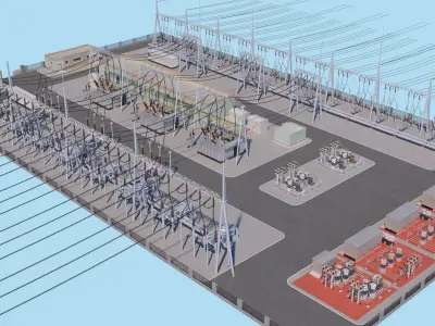 Substation 3D model