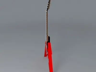 Metallica guitar Free 3D model