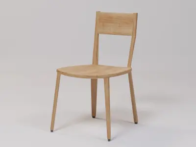 Cafe Chair 47x53x80 Low-poly 3D model