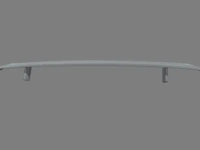 Car Spoiler 03 Low-poly 3D model
