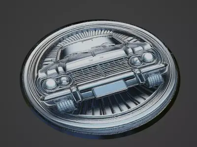 Car Pendant Medallion 3D print model 25