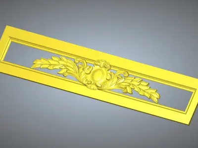 Door  carved panel 3D model