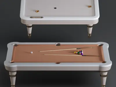 BILLIARD and  AIR HOCKEY TABLE 3D model