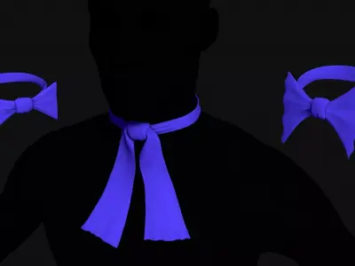 Set of bows 3D model