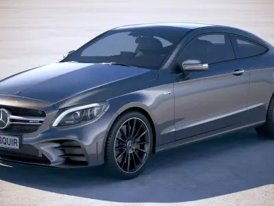 Mercedes C-class AMG Coupe 2019 3D model