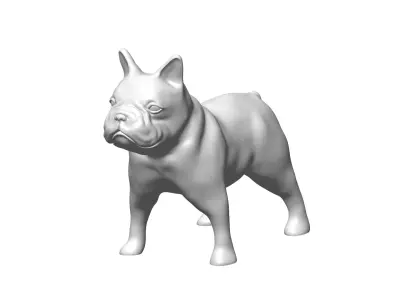 bull dog 3D model purchase