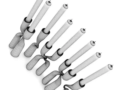 Modern Candlesticks 3D model